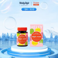 A67_ Viên Uống Giấm Táo HELCY Apple Cider Vinegar Hỗ Trợ Sức Khoẻ (Hộp 60 Viên Màu hồng)