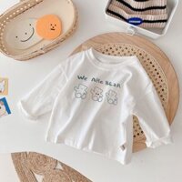 A87 Áo thun gấu trắng dài tay cho bé