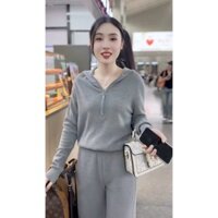 A87 Bộ Áo Có Mũ Quần Suông