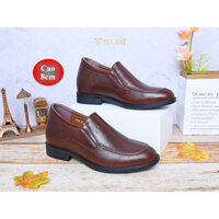 ⬆️8cm⬆️Giày Lười Nam Tăng 8cm Chiều Cao - Giày Cao Nam Toldo Da Thật - Mã sp HD966