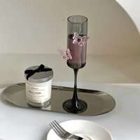 A9 Rượu Butterfly Champagne Cup Glass Chân Cao Couple Juice Cocktail Sparkling Wine Gift Box Set