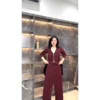 A97 Bộ Áo Kéo Khoá Quần Suông