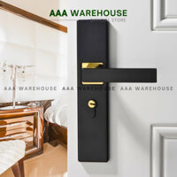 [AA 801.05B] Khoá Tay Gạt màu ĐEN cửa thông phòng đố lớn 4*8 chuyên lắp công trình giá tốt