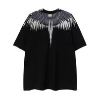 ❤️❤️ Áo thun cotton ngắn tay in hình cánh lông vũ Marcelo Burlon Áo thun oversize cho nam và nữ