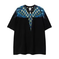 ❤️❤️ Áo thun cotton ngắn tay in hình cánh lông vũ Marcelo Burlon Áo thun oversize cho nam và nữ