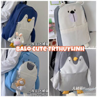 ❤️‍🔥 Balo chim cánh cụt dễ thương đáng yêu phong cách hàn quốc, balo học sinh, sinh viên