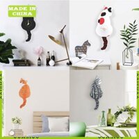 Aa cho Đồng hồ treo tường sáng tạo Nghịch ngợm cho mèo Wag Đồng hồ đuôi để trang trí nhà cửa Cloc
