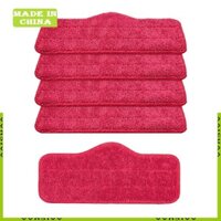 Aa Gói 5 Tấm lau nhà hơi nước bằng sợi nhỏ có thể giặt và tái sử dụng để thay thế chất tẩy rửa Schenley Làm sạch sàn hiệu quả