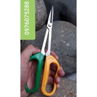 ✂️✂️✂️ Kéo tỉa nhọn dài cán vàng xanh 200mm