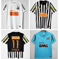AAA [Phong cách mới] Áo bóng đá Retro Santo Home Away Thứ Ba NEYMAR JR 2012 2013 Bộ Áo Bóng Đá Santos AAA