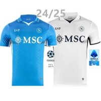 Aaa + s-4XL SSC Napoli Jersey 24-25 Áo bóng đá nam sân khách sân nhà Áo thun bóng đá chất lượng cao