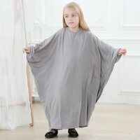 AAAAAA Bán chạy Áo choàng lớn màu sắc thời trang tay cánh dơi cho trẻ em Abaya 6379