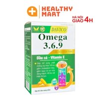 ✔️️️️Mua 4+1 Davico Omega 3.6.9 - hỗ trợ giảm cholesterol máu, giảm nguy cơ xơ vữa động mạch Lọ 60 viên