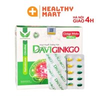 ✔️️️DaviGinko - Hoạt huyết dưỡng não - Hộp 100v - ngăn ngừa tai biến, chống tụ/đông máu Davico