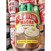 ☕️☕️Bột pha cà phê Mocha Cappuccino Caffe D’Vita 1.8kg của Mỹ - Date 2025