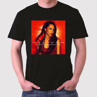 Aaliyah Bìa Album Hip Hop Ca Sĩ Nhạc Rap Nam Đen Size S Để 3Xl