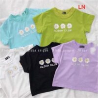 ❤️Áo croptop ba bông hoa ép nổi LN12