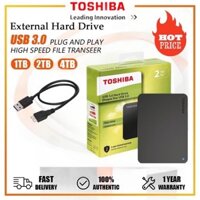 ⚡️⚡️Ổ cứng ngoài Toshiba USB 3.0 1TB 2TB 4TB Ổ cứng di động Ổ cứng mở rộng di động Ổ cứng ngoài HD 2,5 inch