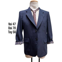 ❣️Áo Khoác Vest Blazer Nam Xanh Đen trơn Hè Thu 2hands (Hàng Si Nhật Bản₫