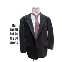 ❣️Áo Vest Blazer Nam Size to Dạ Đen 2 lớp - 2hands (Hàng si Nhật Bản)❤️‍🔥