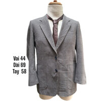 ❣️Áo Vest Blazer Nam sọc caro  - Lỗi cổ ố nhẹ sale 2hands (Hàng Si Nhật Bản)
