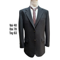 ❣️Áo Vest Blazer Nam Xám Đen thoáng mát Hè Thu 2 nút 1 lớp ~ 1m80 (Hàng Si Nhật)