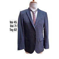 ❣️Áo Vest Blazer Nam Xanh Đen sọc dọc Hè Thu 1m75 Top-Va-Lu 2hands (Hàng Si Nhật Bản)
