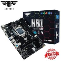 AAPTECH H81 PLUS Chính hãng (VGA, HDMI, M.2 PCIeNVMe, LAN 1000Mbps, 2 khe RAM DDR3)