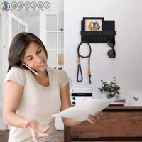 Aaron1 Giá Để Đồ, Giá Đựng Chìa Khóa Treo Tường Bằng Gỗ, Sắp Xếp Lưu Trữ Treo Sáng Tạo Có Móc Treo Quần Áo Phòng Ngủ