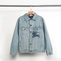 ❤️❤️[Sẵn SÀNG & HÀNG CÓ SẴN]❤️❤️ Bbr * * * Áo khoác Denim Quần jean thêu nam mặc cặp đôi Top 2025
