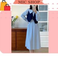 ✌️✌️set đầm baby doll +Áo gille