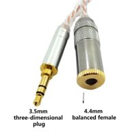 Ab HIFI Cân Bằng Cáp Nam 2 5 Mm Đến 3 5 Mm 4 4 4 Mm Nữ Tai Nghe Chuyển Đổi Dây Cáp Kim Loại Adapter Phụ Kiện