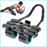 Ab Wheel Roller Máy tập bụng Máy tập thể dục với lõi bánh xe bụng bốn bánh tự động tập luyện tdevn