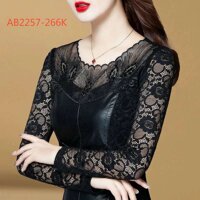 (AB2257) Áo thun tay ren dài tay thời trang dành cho nữ