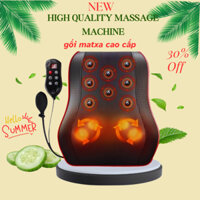 [❤️BẢN CAO CẤP❤️] Gối Massage Cổ Vai Gáy Lưng Hồng Ngoại Đa Năng kl-19 Cao Cấp, Bảo Hành 12 Tháng