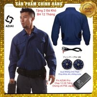 ☼♗♕⚡️BÁN CHẠY⚡️ Áo điều hòa Nhật Bản AZUKI Chất Lượng Tốt Nhất Việt Nam [ Pin 16000mah, Quạt Không Chổi Than, Tặng Đá Kh