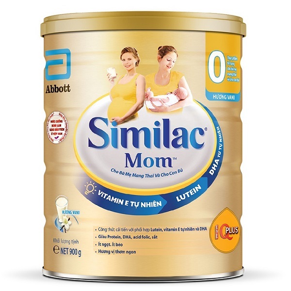 Sữa bột Abbott Similac Mom IQ - hộp 900g (dành cho mẹ mang thai và cho con bú)