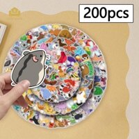 Abbraccia 200x Dán Đề Can Hoạt Hình Có Thể Tháo Rời Chống Nước Cho Vỏ Điện Thoại Tủ Lạnh Laptop