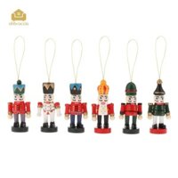 Abbraccia 2.76in Đồ chơi con rối bằng gỗ Giáng sinh cho trang trí treo cửa sổ