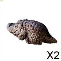 Abbraccia 2xClay Cá Sấu Trà Mini Thú Cưng Hình Trang Trí Đáng Yêu Cho Phòng Ngủ