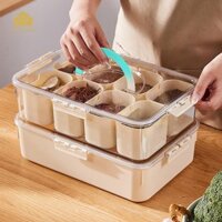 Abbraccia Hộp Bảo Quản Thực Phẩm Gia Vị Tổ Chức Tủ Lạnh Thùng Đựng Gia Vị Nhẹ Cho Chip Gia Đình