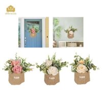 Abbraccia Nhân Tạo Treo Hoa Với Túi Vải Bố Bình Hoa Giả Cây Cảnh Nhà Cây Giả Cho Hiên Nhà Sàn Cửa Sổ