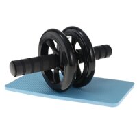 Abdominal Wheel Roller Workout Muscle Exercise Gym Fitness Equipment - Black