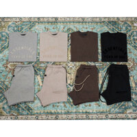 ⚡️[Best Quality] - Set Quần Áo FOG Fear Of God ESSZENTIALS SS25 Dark Oatmeal, Combo bộ quần áo FOG ESSZENTIALS nam