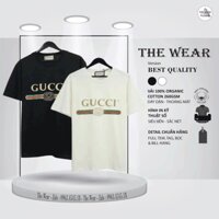 ⚡️[BEST QUALITY]- Tee Gu.cci Fake Logo cao cấp full tag túi, áo thun GU.CCI The.Wear