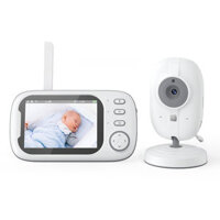 ABM600 3.5 inch Video Baby Monitor with Camera Two-Way Audio Babysitter Wireless Night Vision Temperature Monitoring Sec