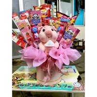 ⚡️Bó hoa bánh kẹo cho bé-quà tặng 1/6 cho bé