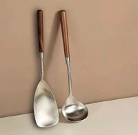 Bộ Vá Múc Canh và Xẻng Gạo Inox Cao Cấp