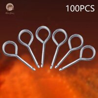 Abongbang 100 Chiếc Fire Exguisher Tiếp Liệu Vòng Sắt Pin Có Lỗ Van Pin An Toàn Dây Sắt Pin Cho Bột Khô Lửa Exguisher Đẹp