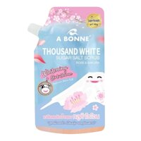 Abonne Muối Tắm A Bonne Thousand White Sugar Salt Scrub Hương Hoa Hồng Và Hoa Anh Đào Trắng Da 350g